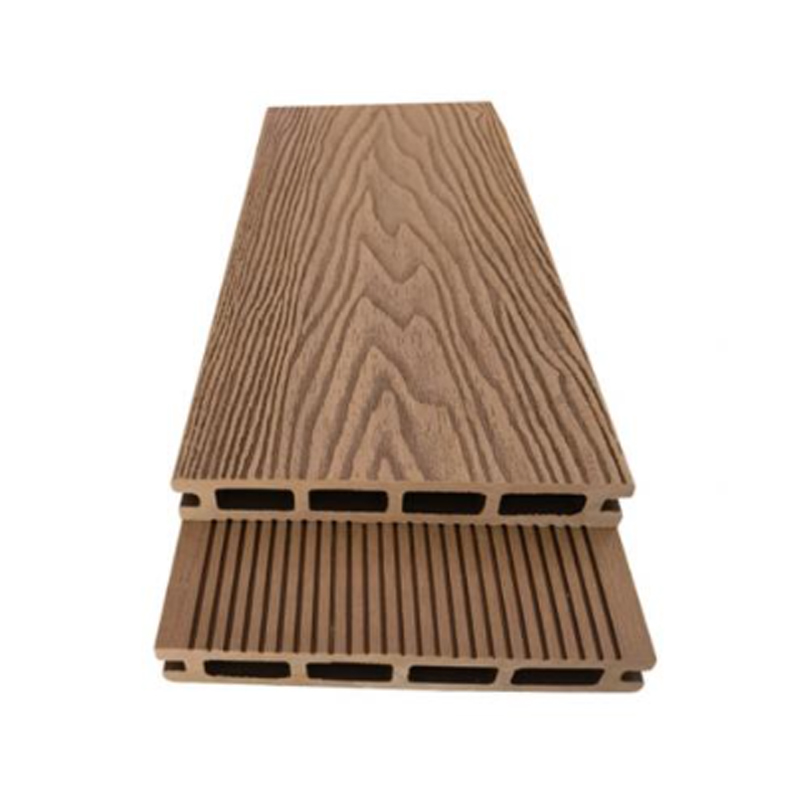 SRL-3D 145*21mm Dış Mekan Kabartmalı Ahşap Tahıl WPC Zemin Kaplaması