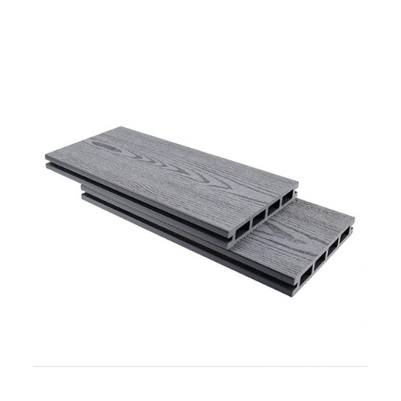 SRL-DEK 146*23mm Ahşap Damarlı Kaplama Gri İçi Boş Kompozit Zemin Kaplama Levhaları