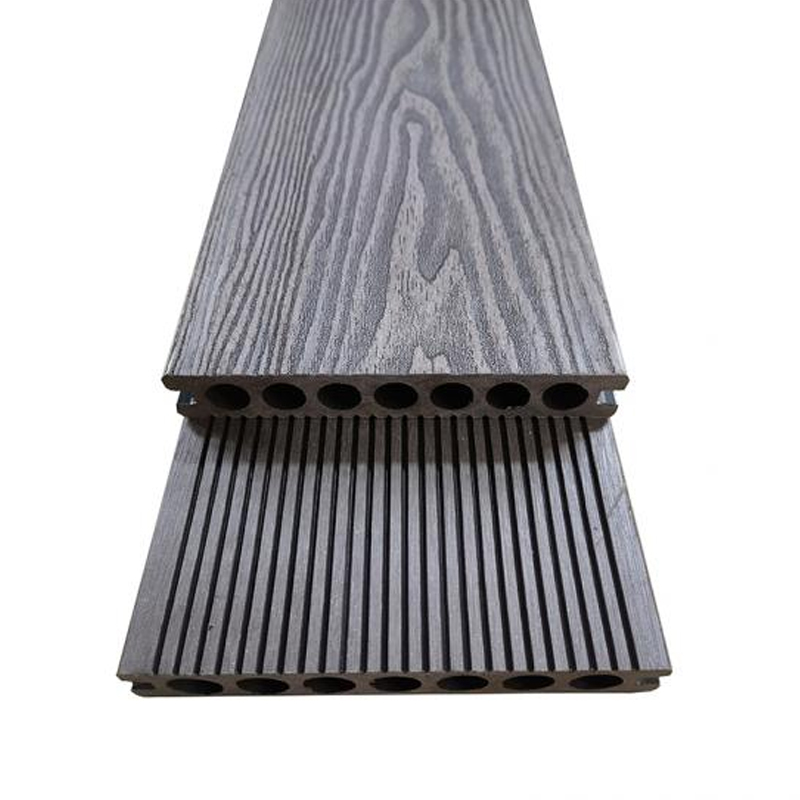 SRL-3D 148*23mm Yuvarlak Delikli Ahşap Damarlı Desenli Zemin Kaplaması